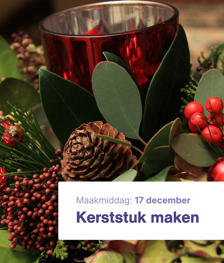 Workshop Kerststuk maken