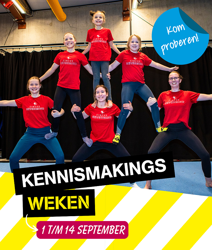 Kennismakingsweken 1 t/m 14 sept