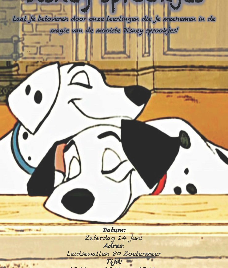 Danspodium 'Pas de Deux' dansvoorstelling: Disney Sprookjes