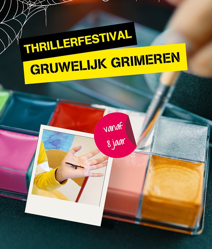 Bijbehorende foto voor activiteit Thrillerfestival: Gruwelijk grimeren