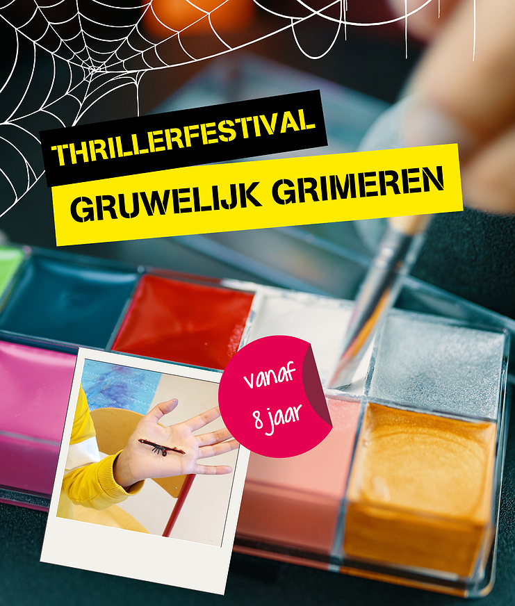 Bijbehorende foto voor activiteit Thrillerfestival: Gruwelijk grimeren