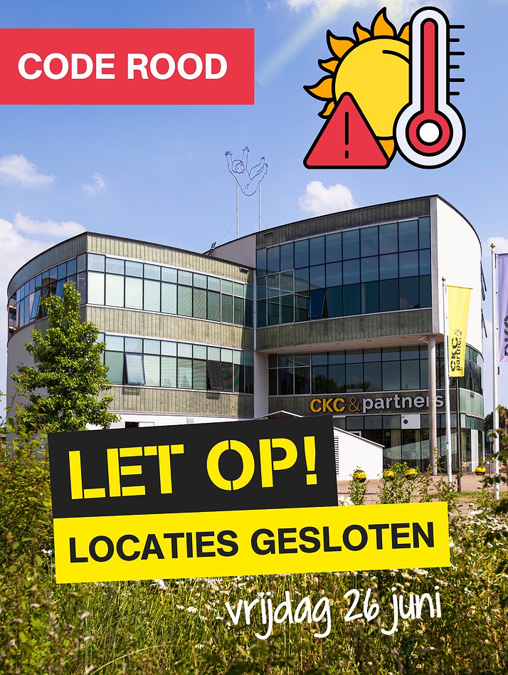 Gebouw gesloten