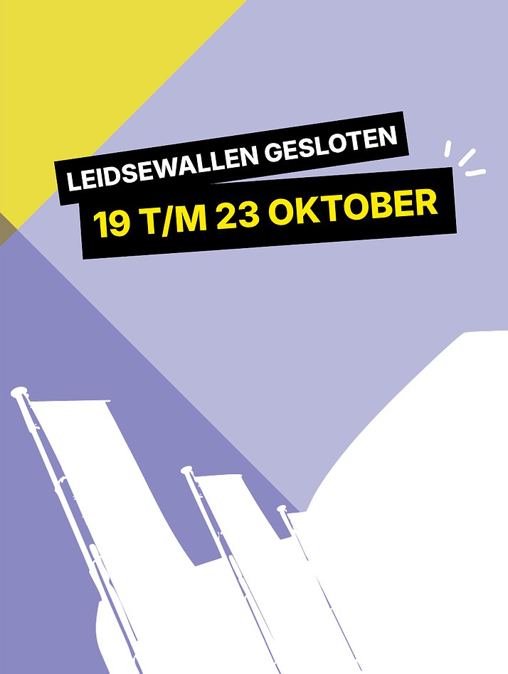 Leidsewallen gesloten: 19 t/m 23 oktober