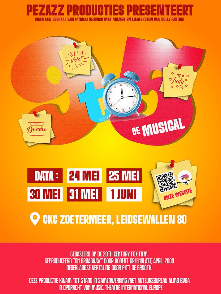 9 TO 5 de Musical door Pezazz Producties