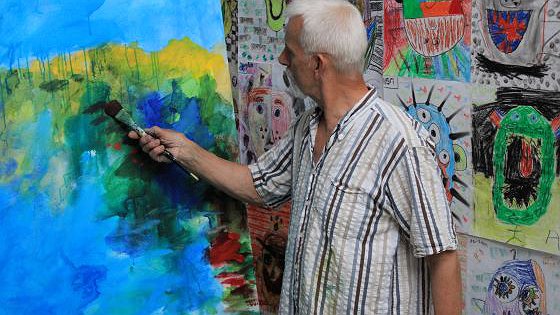 Gerart Kamphuis: 'Dankzij het lesgeven aan kinderen, schilder ik zelf vrijer'
